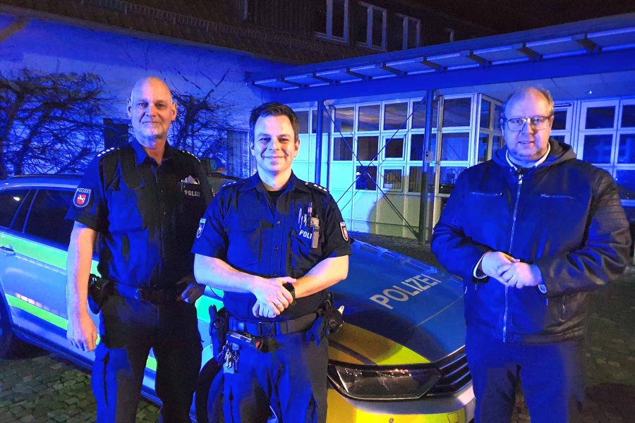 Jörn Domeier bei der Polizei Helmstedt
